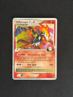 Infernape E4 LV.X 108/111 Holo LV.X Rare Rising Rivals Pokemon Holo MP - Image 1