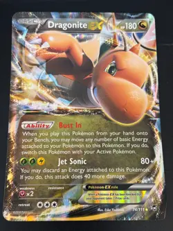 Dragonite EX 74/111 Oversized Jumbo Pokemon Card - Image 1