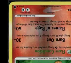 2009 Pokemon Platinum Rising Rivals Arcanine Reverse Holo #1/111 - Image 3