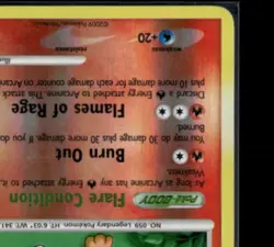 2009 Pokemon Platinum Rising Rivals Arcanine Reverse Holo #1/111 - Image 5