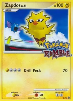 Heavy Play x 1 Zapdos - 8/16 - Pokemon Rumble Pokemon Rumble - Image 1