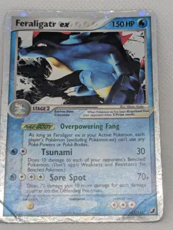 Feraligatr ex 103/115 Unseen Forces Holo Rare Pokemon TCG Nintendo - Image 3
