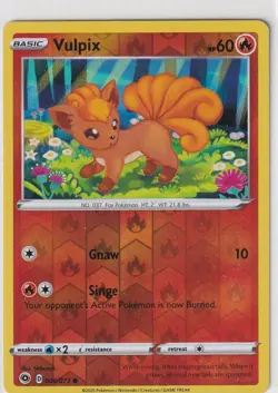 Pokemon Karte Weg des Champs Nr. 6/73 Vulpix Reverse Holo englisch - Image 1