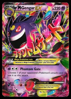 M Gengar EX 35/119 Holo Phantom Forces Pokemon Card - Image 1