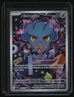 MISDREAVUS 233/217 ILLUSTRATION RARE ASCENDED HEROES POKEMON HOLO NEAR MINT - Image 1