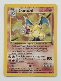 Charizard 004/130 Base Set 2 Holo Pokemon Single (Swirl) - Image 2