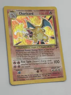 Charizard 004/130 Base Set 2 Holo Pokemon Single (Swirl) - Image 4