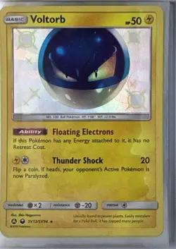 VOLTORB SV13/SV94 SHINY RARE HIDDEN FATES SHINY VAULT POKEMON NM/M - Image 1