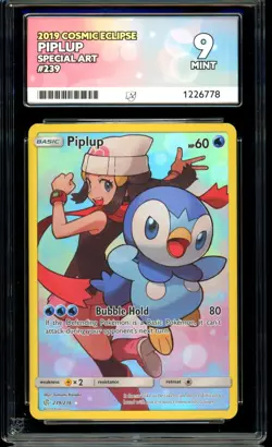 Piplup 239/236 Ace Cosmic Eclipse Pokemon Ace 9 Mint - Image 1
