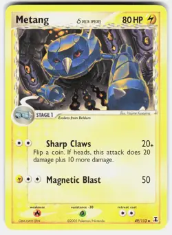 Metang 49/113 Uncommon Delta Species Pokemon Lightly Played - Image 2