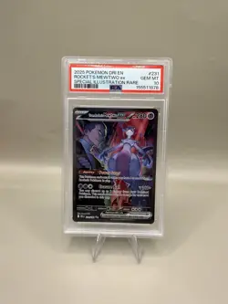 2025 Team Rocket's Mewtwo EX 231/182 SIR Pokemon Destined Rivals Gem Mint PSA 10 - Image 1