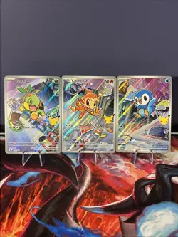 Pokemon TCG First Partner Illustration Collection Series 1 Gen 4 Sinnoh Starters - Image 1