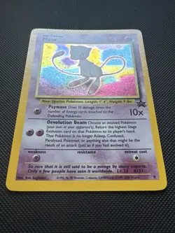 Mew Holo Rare Pokemon Black Star Promo #9 WOTC 1999-2000 SWIRL - Image 3