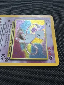 Mew Holo Rare Pokemon Black Star Promo #9 WOTC 1999-2000 SWIRL - Image 4