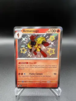 Armarouge - 115/091 - Shiny Rare - Paldean Fates - Pokemon Card - NM/M - Image 1