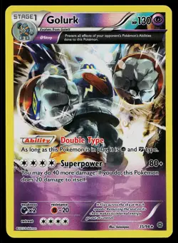 Pokemon Card Ancient Origins Golurk 35/98 Rare Reverse Holo - Image 1