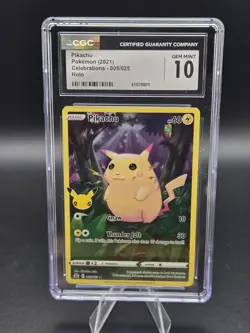 2021 Pokemon SWSH Celebrations Pikachu Holo #005/025 CGC 10 GEM MINT - Image 1