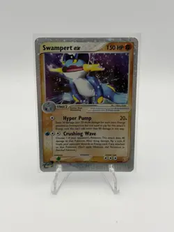2004 Pokemon Swampert EX Team Magma vs Team Aqua Holo Foil Rare 95/95 HP-DMG - Image 1