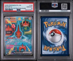 2025 POKEMON PFL EN-PHANTASMAL FLAMES SPECIAL ILLUSTRATION RARE ROTOM EX PSA 10 - Image 3