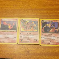 Nintendo Pokemon TCG Team Rocket Charmander/Dark Charmeleon/Dark Zard - Image 1