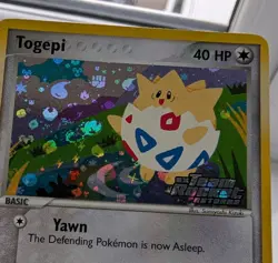 Togepi 50/109 - Swirl - Ex Team Rocket Returns Stamped - NM Reverse Holo Pokemon - Image 3
