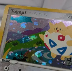 Togepi 50/109 - Swirl - Ex Team Rocket Returns Stamped - NM Reverse Holo Pokemon - Image 4
