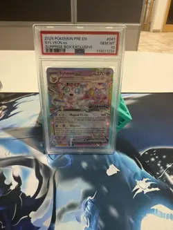 Pokemon TCG Sylveon Ex Prismatic Evolutions 041/131 Surprise Box Stamped PSA 10 - Image 1