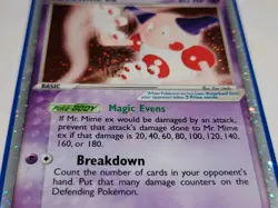 Pokemon TCG Mr.Mime Ex 110/112 Holo Rare Firered & Leafgreen 2004 Card - Image 3