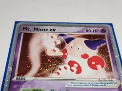 Pokemon TCG Mr.Mime Ex 110/112 Holo Rare Firered & Leafgreen 2004 Card - Image 4