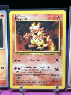 Pokemon Card Lot - Magmar - Base Set 2/Fossil - Lp - Image 5
