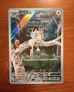 The Pokemon Company Meowth 106/094 Me02 Phantasmal Flames IR Perfect Condition - Image 1