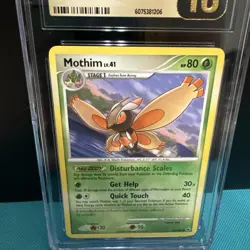 *POP 5* 2008 Pokemon Mothim 42/100 CGC Pristine 10 Majestic Dawn Vintage Slab - Image 3