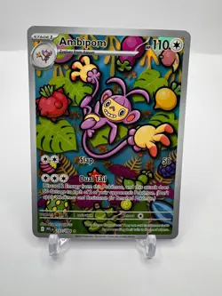 Ambipom 107/094 Illustration Rare Phantasmal Flames Pokemon Holo Near Mint - Image 1