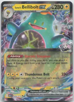 Iono's Bellibolt ex 070/217 Double Rare Ascended Heroes Pokemon Holo NM/M - Image 1