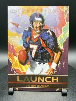 Topps 2024 Inception Football John Elway Denver Broncos Launch Insert #L-18 - Image 1