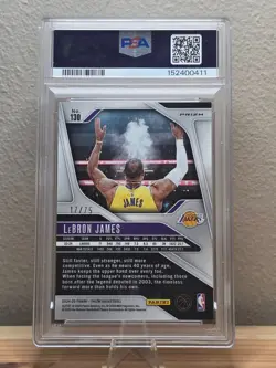 LeBron James PSA 10 2024 Prizm Red Pulsar /75 #119 Lakers POP 3 - Image 2