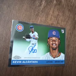 2025 Topps Chrome Platinum Anniversary Kevin Alcantara on card Auto Cubs - Image 5