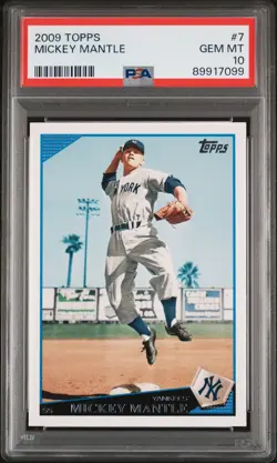 2009 Topps #7 Mickey Mantle PSA 10 - Image 1