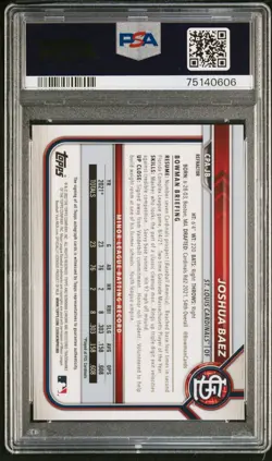 2022 1st Bowman Chrome Auto Refractor /499 Joshua Baez #CPA-JB PSA 9 - Image 2