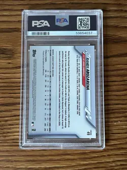 2020 Topps Chrome Ben Baller Randy Arozarena PSA 10 Rookie #49 Mariners RC - Image 2