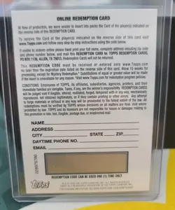 2025 Topps Inception James Wood First Milestone Auto Relic Base Redemption - Image 2