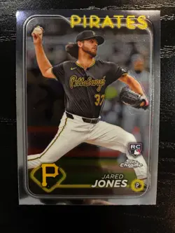 2024 Topps Chrome #96 - Jared Jones - Pittsburgh Pirates Rookie (RC) - Image 1