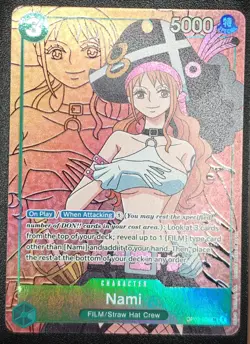 One Piece TCG Nami SR Alt Art English Card Paramount War OP02-036 - Image 1
