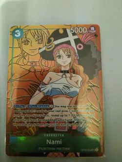 OP02-036 Nami SR Alt Art One Piece TCG English Card Paramount War Pirate - Image 1