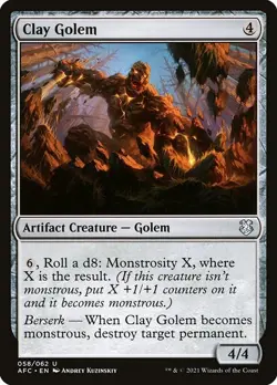[MTG] Clay Golem (058) (AFC) LP-HP - Image 1