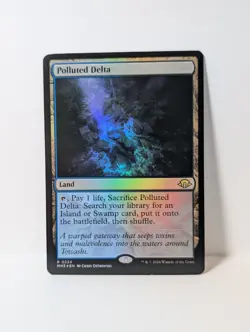 Polluted Delta - FOIL - Modern Horizons 3 MH3 - NM - MTG Fetch Land - Image 1