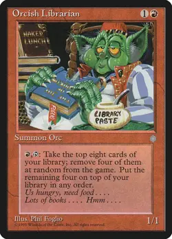 MTG ORCISH LIBRARIAN EXC - ORCO BIBLIOTECARIO - IA - Image 1