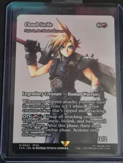 MTG FCA Cloud Strife (Najeela, the Blade-Blossom) NM Borderless Non-foil - Image 1