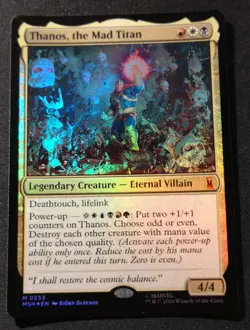 Thanos, The Mad Titan - Foil - MSH - MTG - NM - EN - 0233 - Image 1