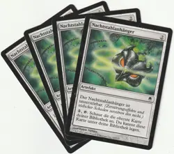 ✪ 4 MAGIC The Gathering NACHTSTAHLANHANGER Artifact PLAYSET DST/DE NM/EX - Image 1